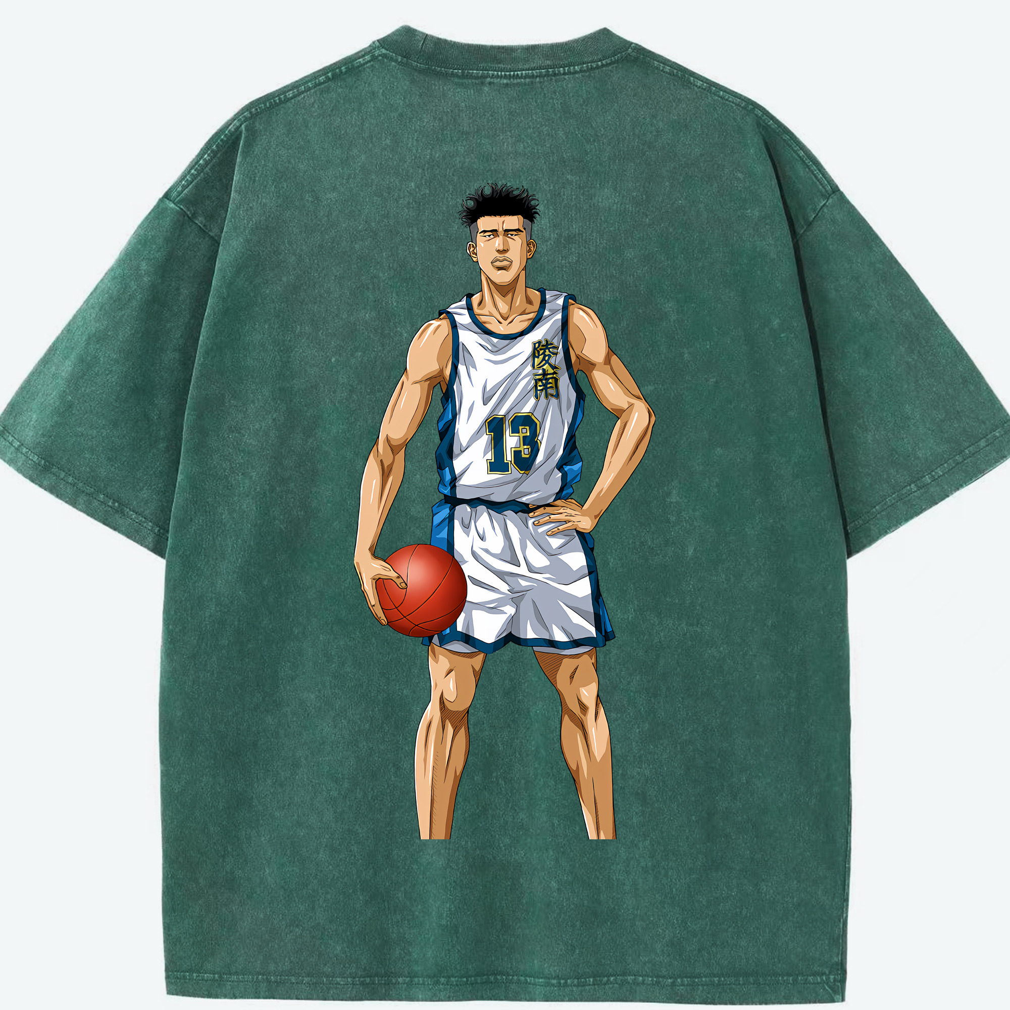 （画像用） SLAM DUNK／スラムダンク 綿100% ヴィンテージ風 半袖Tシャツ（背面プリント）